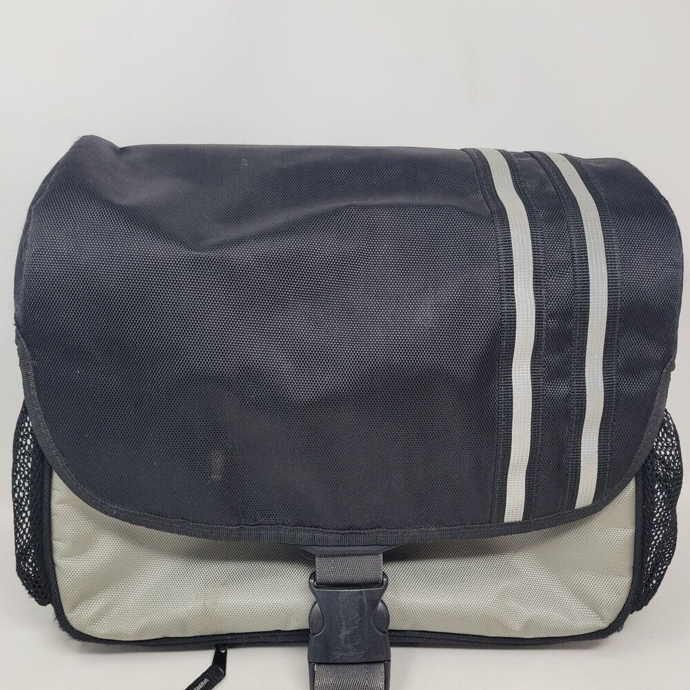 TRANS IT Bicycle 14" Pannier Messenger Bag Bar Hooks Water Resistant Reflective